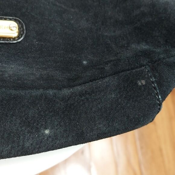 Steve Madden Black Suede Fringe Crossbody Satchel - Picture 7 of 16